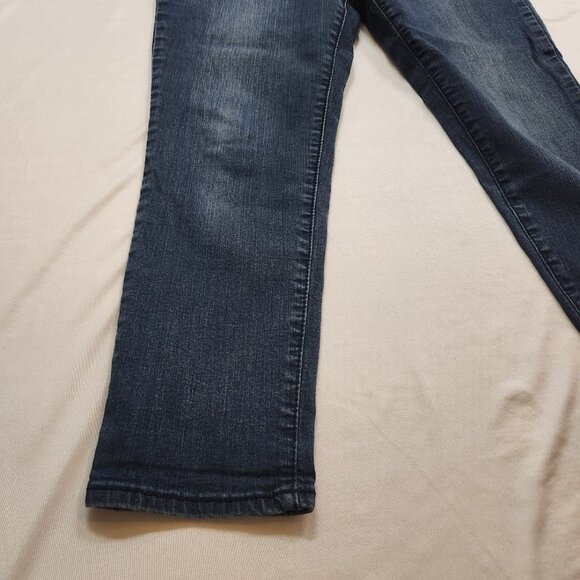 Nine West Jeans Gramercy Skinny Ankle Size 12 Dark Wash Stretch Denim - Picture 2 of 5